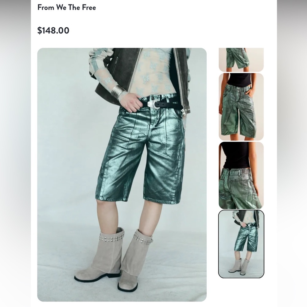 We The Free Extreme Measures Low Rise Barrel Shorts. Sz 30 Color: Kryptonite.